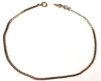 12K Gold Filled Pocket Watch Chain