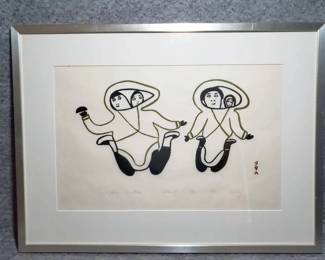 Signed Numbered Litho Lucy Qinnuayuak