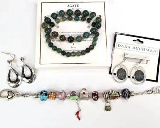Agate Bracelets, Roman Glass Other Earrings, Charm Bracelet