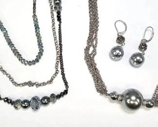 Ann Taylor Loft JewelryBeads, Borealis Multi, Large Bead Multi Chain