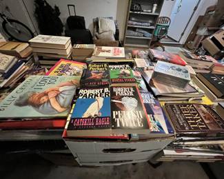 12 feet of books. Lots of mystery series!!