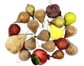 Collection Of Faux Fruit Christmas Decor