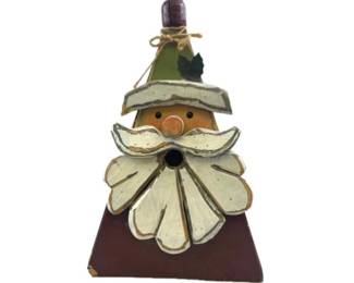 Wooden Santa Birdhouse