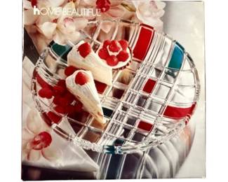 Home Beautiful Holiday Plaid 12.5" Serving Platter With Original Box