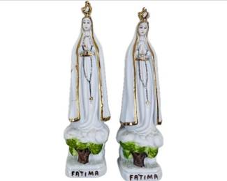Fatima Blessed Mother Porcelain Statues