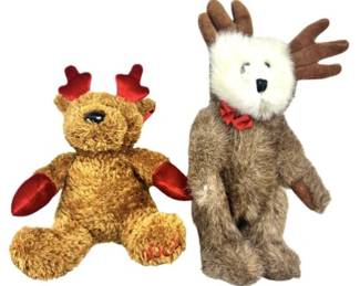 Pair Of Boyds Bears Reindeer