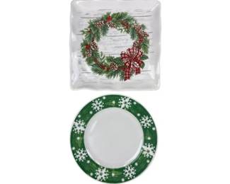 Ceramic Christmas Plates