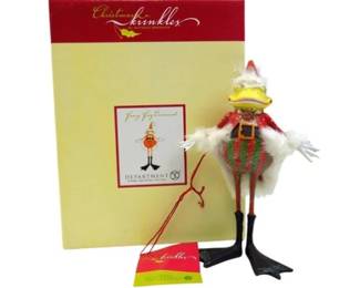 Krinkles Santa Frog - Boxed - "Christmas Bejeweled Boxes" Signed "Department 56"