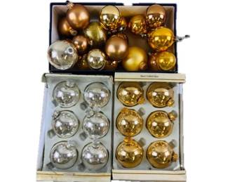Collection Of Glass Christmas Balls