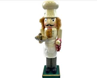 Baker Nutcracker With Chef's Hat