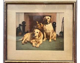 Framed "Studio Boris" Vintage Dog Print