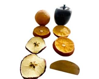Resin & Wooden Faux Fruits With Basket & Additional Popourri