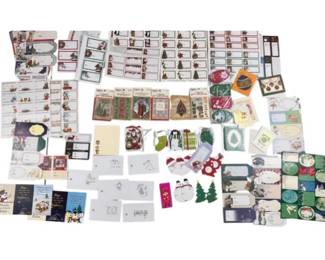 Huge Collection Of Gift Tags & Note Cards - Many In Cellophane Wrapping - Five Caspari Packages Never Opened