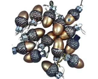 Glass Acorn Ornaments - Signed "Seasons Of Cannon Falls"