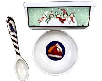 Christmas Stoneware Serving & Baking Pieces