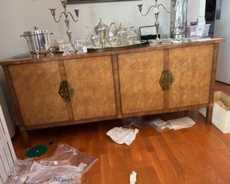 Mid Century burled walnut Buffet