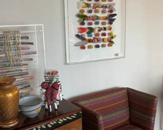 David McCarthy mixed media feather art