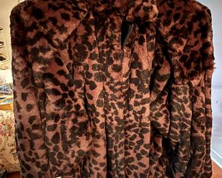 Dyed bomber style fur Jacket