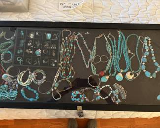 Sterling and turquoise jewelry