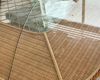 Table has a crack on glass top