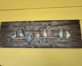 Great Wall Art. Birds are metal art