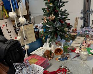 Christmas galore. Great selection! Hallmark, glass and plastic