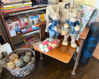 Auditorium seat from original auditorium at Cambridge Elementary School