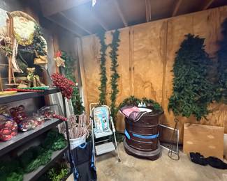 More garland, bathroom vanity, 