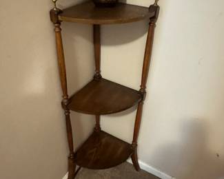 Corner table with urn - Scentcy? 