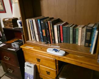 File cabinet & books
