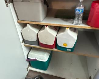 Garage -ice chests & more 