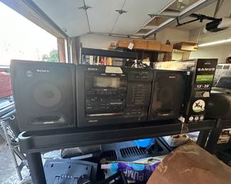 Garage - Sony with speakers 