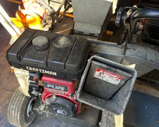 Craftsman shredder - back yard storage building 