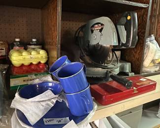 Items in storage building 