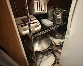 Garage - more shelves and appliances 