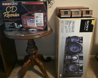 Small table -  new in box items