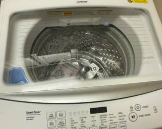 LG washer  - lid open 