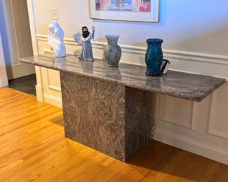 Granite console table