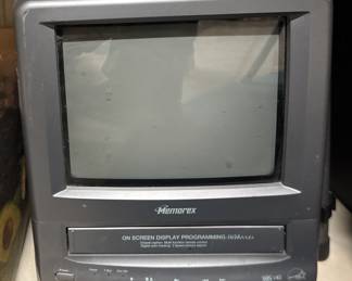 Play and watch your VHS tapes on this Memorex TV/video player