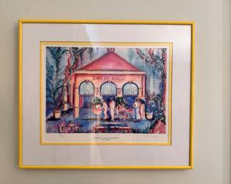 "Breakfast in the French Quarter" by M. Lowery, signed & numbered.