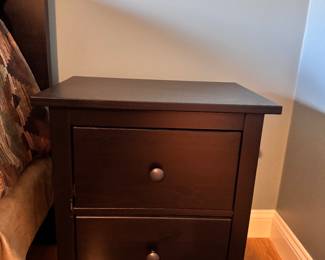 IKEA Hemnes black nightstand