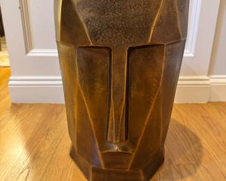 Metal copper color side table