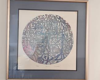 Machara "Epsilon" framed art, signed and numbered 3/15