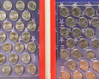 A collection of American coins