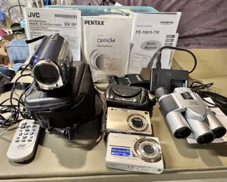 Cameras, camcorders, binoculars, and other electronics