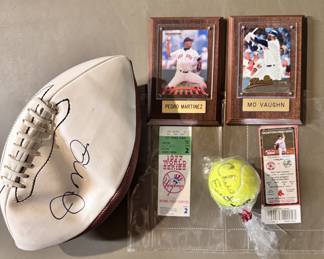 Signed sports memorabilia