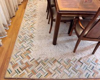 "Basket case caramel", Company "C" rug, 8 X 10