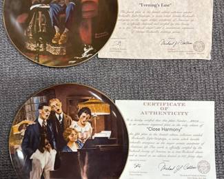 Norman Rockwell plates
