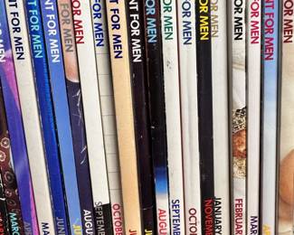 PLAYBOY Magazine collection that spans decades. Here is an example of the many issues of vintage PLAYBOY magazines.