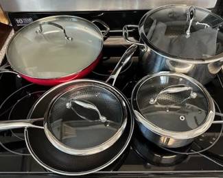 Hexclad pans, dutch oven.